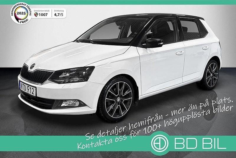 Vit Begagnad 2015 Skoda Fabia Elegance Halvkombi | 99 700 kr (Marknadspris) - Bild 1/3