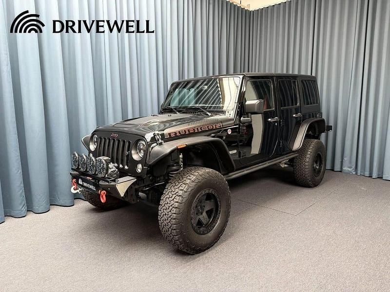 Svart Begagnad 2018 Jeep Wrangler Unlimited Rubicon SUV | 459 766 kr - Bild 1/4