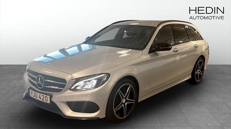 Svart Begagnad 2017 Mercedes C220 AMG Kombi | 234 900 kr (Marknadspris) - Bild 1/4