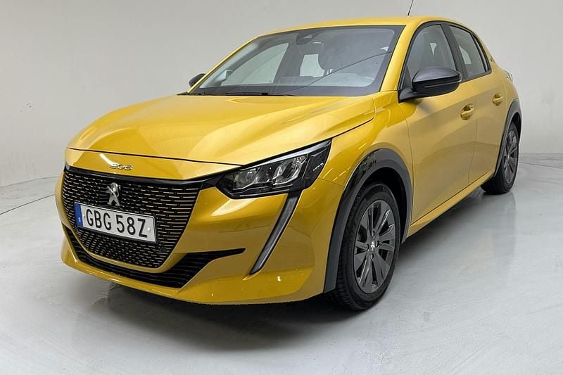 Gul Begagnad 2022 Peugeot e-208 Halvkombi | 159 000 kr (Bra pris) - Bild 1/4