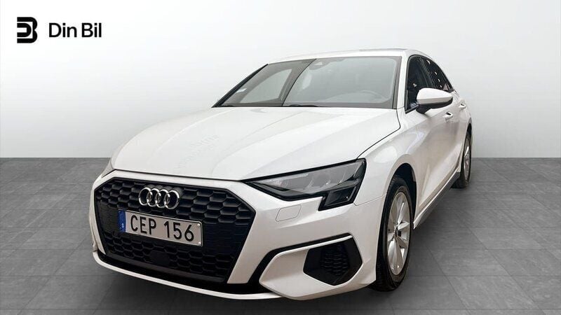 Vit Begagnad 2021 Audi A3 Sportback Proline Halvkombi | 249 000 kr (Marknadspris) - Bild 1/4