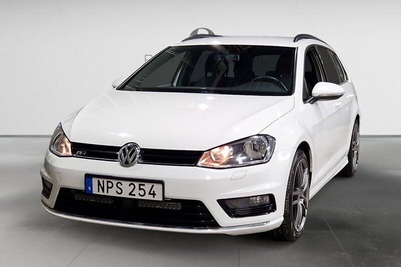 Vit Begagnad 2014 VW Golf VII R-line Kombi | 94 900 kr (Marknadspris) - Bild 1/3