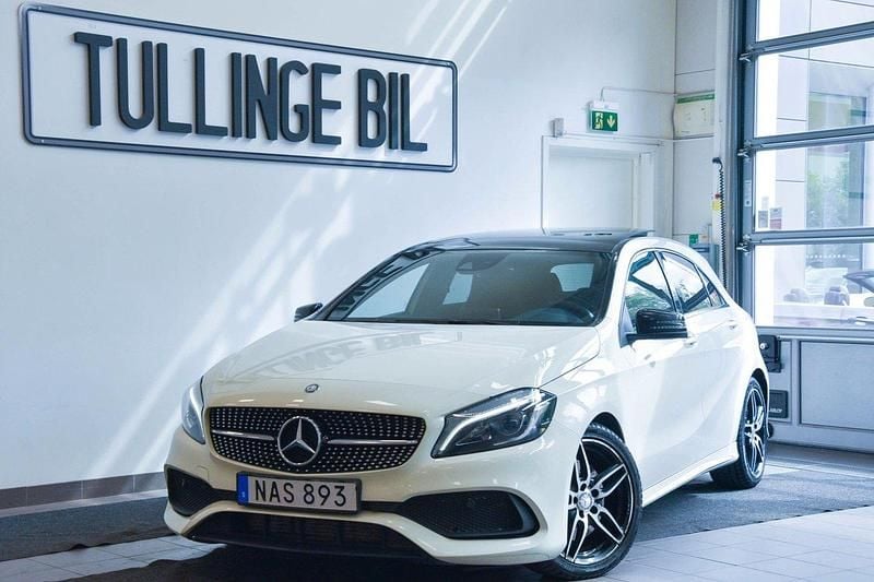 Vit Begagnad 2016 Mercedes A220 AMG Halvkombi | 199 900 kr (Marknadspris) - Bild 1/4