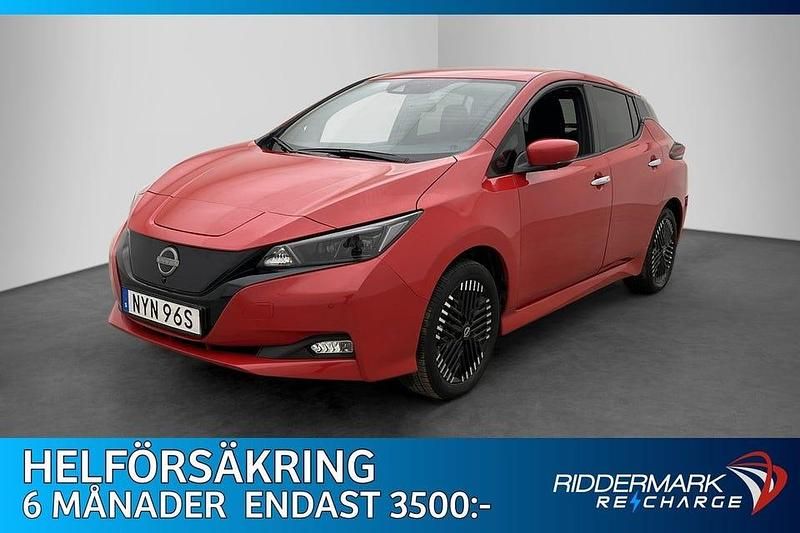 Röd Begagnad 2022 Nissan Leaf 360º Halvkombi | 184 800 kr (Bra pris) - Bild 1/3