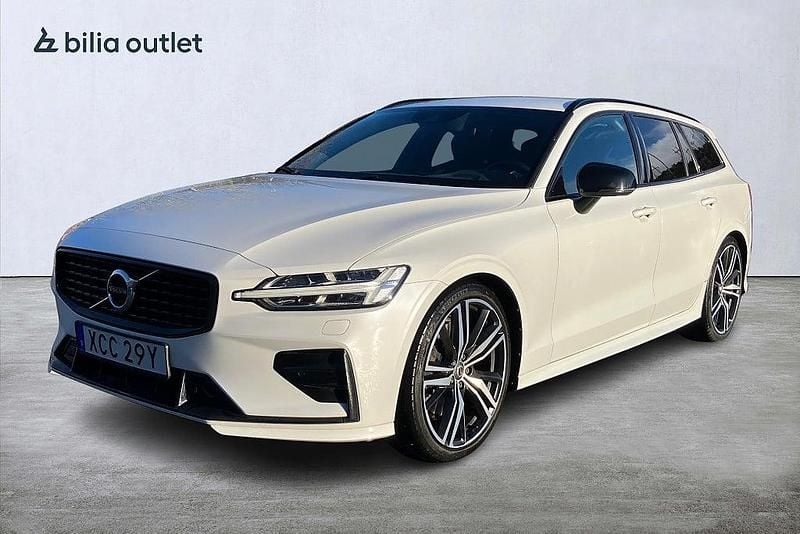 Vit Begagnad 2021 Volvo V60 R-Design Kombi | 349 900 kr (Marknadspris) - Bild 1/3