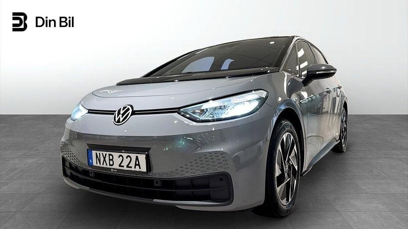 Grå Begagnad 2022 VW ID.3 Comfortline Halvkombi | 269 900 kr (Marknadspris) - Bild 1/4