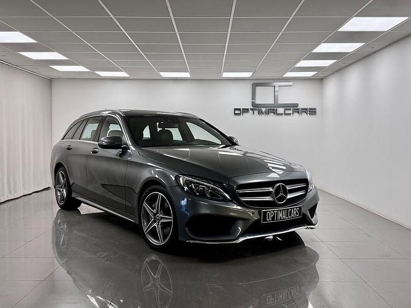 Grå Begagnad 2018 Mercedes C220 AMG Kombi | 249 900 kr (Marknadspris) - Bild 1/4