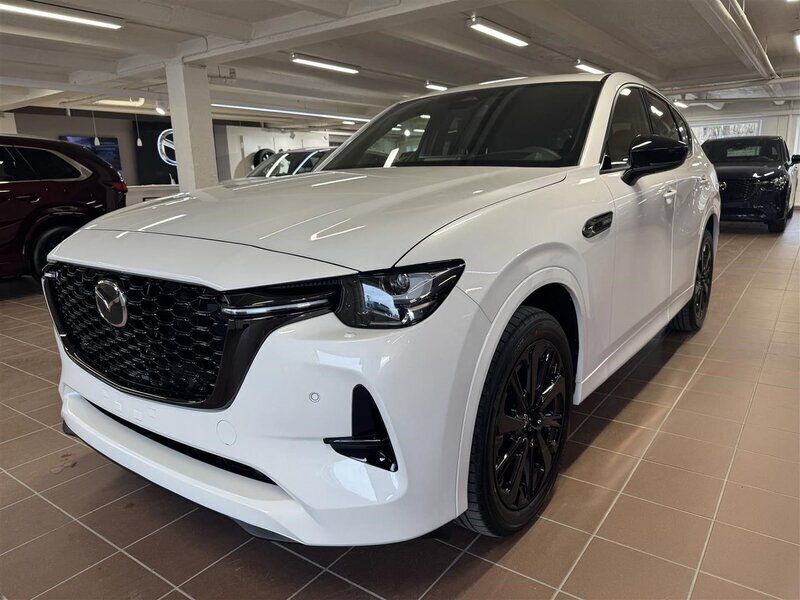 Vit (rhodium white metallic) Ny 2024 Mazda CX-60 Homura-Line SUV | 636 600 kr (Marknadspris) - Bild 1/4