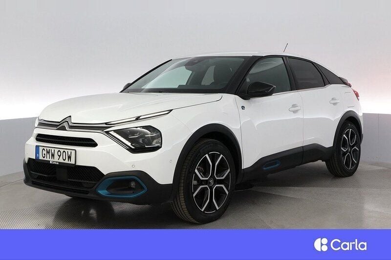 Vit Begagnad 2022 Citroën e-C4 Shine Halvkombi | 208 900 kr (Marknadspris) - Bild 1/3
