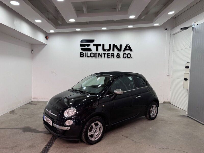 Svart Begagnad 2014 Fiat 500C Lounge Cab | 74 900 kr (Lite dyr) - Bild 1/4
