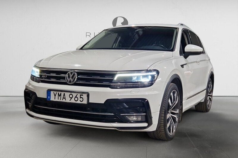 Vit Begagnad 2018 VW Tiguan GT SUV | 209 900 kr (Bra pris) - Bild 1/3