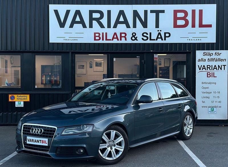 Mörkgrå (grå) Begagnad 2010 Audi A4 Sport Kombi | 74 700 kr (Marknadspris) - Bild 1/4