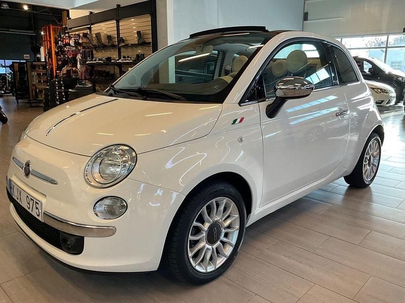 Vit Begagnad 2013 Fiat 500C Lounge Cab | 98 000 kr (Marknadspris) - Bild 1/4