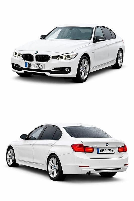Vit Begagnad 2015 BMW 320 Sport Line Sedan | 135 000 kr (Superpris) - Bild 1/4