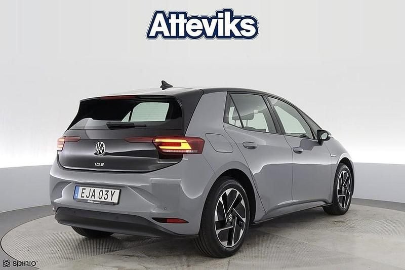 Begagnad VW ID.3 Pro Performance 150 kW (204 HK) 2022 Grå Halvkombi