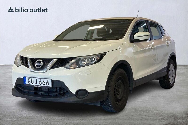 Vit Begagnad 2015 Nissan Qashqai SUV | 117 900 kr (Marknadspris) - Bild 1/3