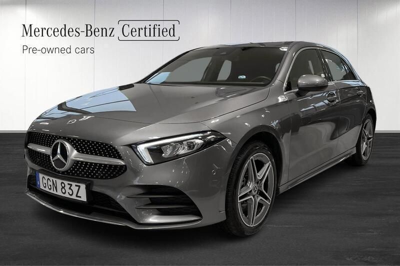 Grå Begagnad 2023 Mercedes A250 AMG Halvkombi | 389 900 kr - Bild 1/1