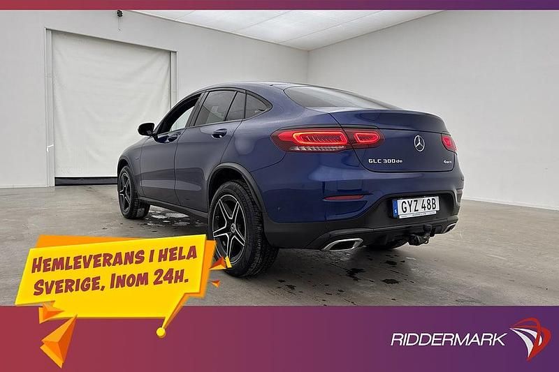 Begagnad Mercedes GLC300e AMG 194 HK (142 kW) 2020 Blå Sportkupé