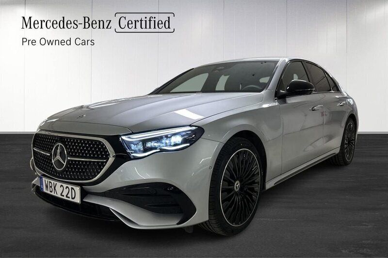 Silver Begagnad 2024 Mercedes E300 AMG Sedan | 729 700 kr (Lite dyr) - Bild 1/4