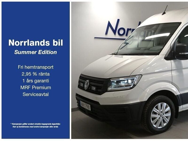 Vit (candyvit) Begagnad 2024 VW Crafter Van | 589 900 kr (Bra pris) - Bild 1/3