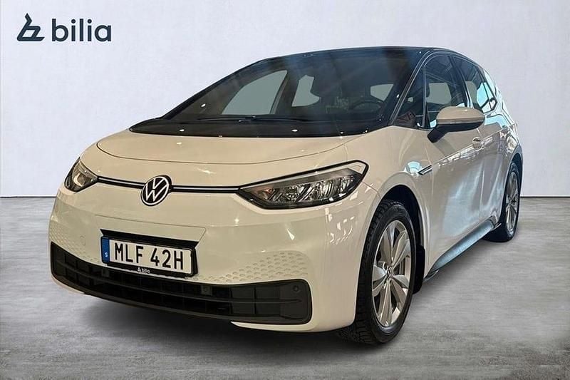 Vit Begagnad 2021 VW ID.3 Pro Performance Halvkombi | 239 900 kr (Marknadspris) - Bild 1/4