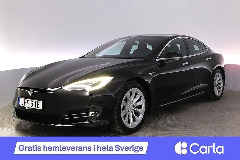 Svart Begagnad 2020 Tesla Model S Long Range AWD Halvkombi | 376 990 kr (Marknadspris) - Bild 1/4