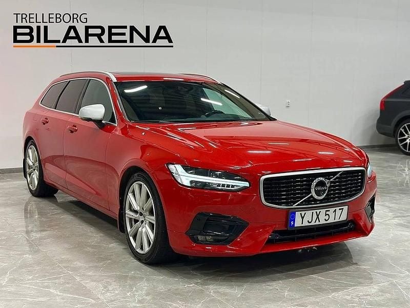 Begagnad Volvo V90 R-Design 190 HK (139 kW) 2017 Röd Kombi