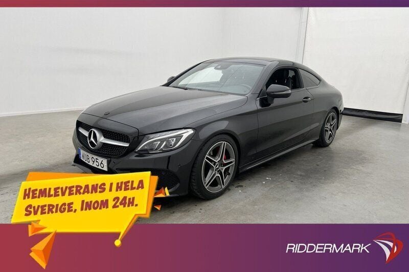 Svart Begagnad 2017 Mercedes C300 AMG Sportkupé | 319 800 kr (Bra pris) - Bild 1/3