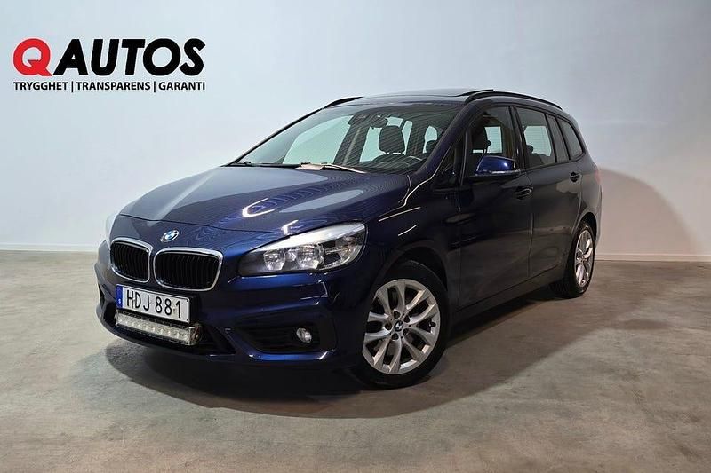Begagnad BMW 220 Gran Tourer Advantage 192 HK (141 kW) 2016 Blå Minibuss