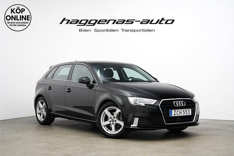 Svart Begagnad 2017 Audi A3 Proline Halvkombi | 169 000 kr (Marknadspris) - Bild 1/4