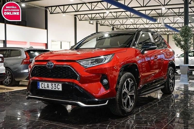 Röd Begagnad 2021 Toyota RAV4 Premium | 379 500 kr (Bra pris) - Bild 1/4