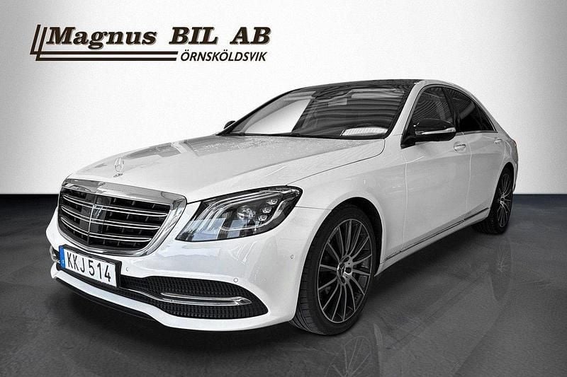 Vit Begagnad 2018 Mercedes S560 Sedan | 749 900 kr - Bild 1/4