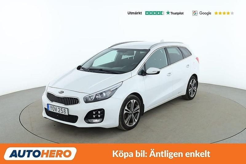 Vit Begagnad 2017 Kia Ceed Sportswagon GT-Line Kombi | 115 000 kr (Marknadspris) - Bild 1/4