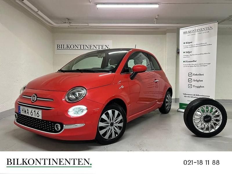Röd Begagnad 2015 Fiat 500 Lounge Halvkombi | 84 800 kr (Marknadspris) - Bild 1/4
