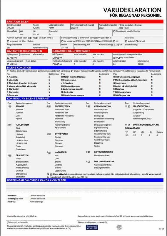 Begagnad Volvo XC40 Plus 175 kW (238 HK) 2022 Grön SUV