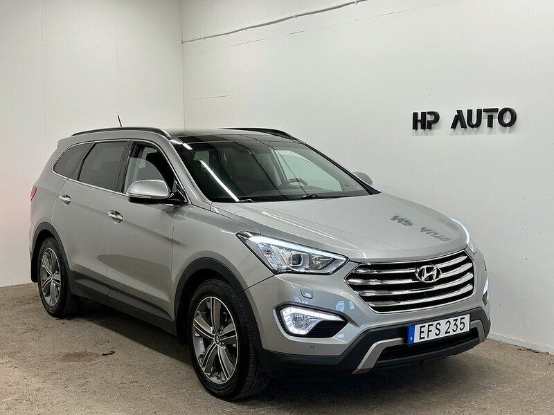 Silver Begagnad 2014 Hyundai Santa Fe Premium SUV | 164 500 kr (Lite dyr) - Bild 1/4