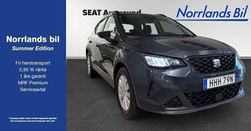 Grå ("magnetic tech") Begagnad 2024 Seat Arona Style SUV | 239 000 kr (Dyr) - Bild 1/4