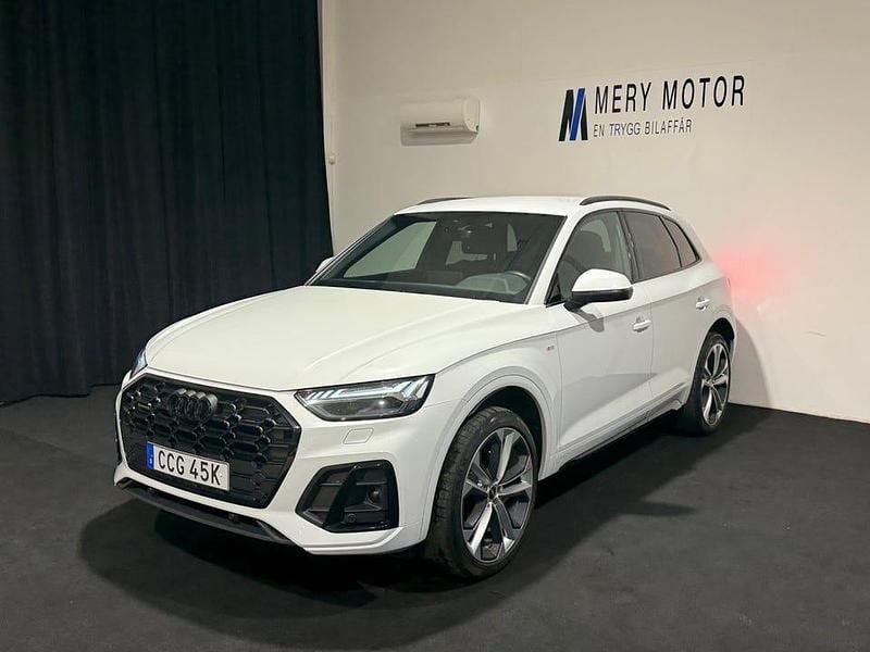 Vit Begagnad 2022 Audi Q5 S-Line SUV | 399 800 kr (Marknadspris) - Bild 1/4