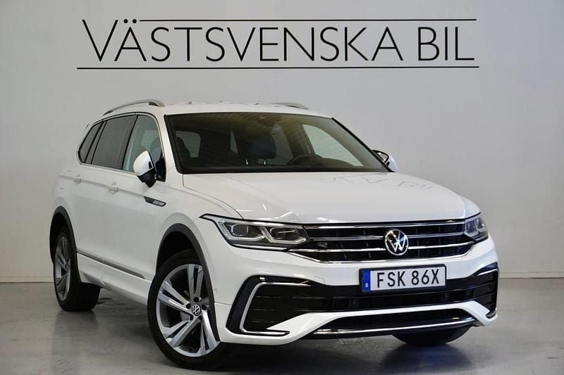 Vit Begagnad 2021 VW Tiguan Allspace R-line SUV | 364 000 kr (Dyr) - Bild 1/4