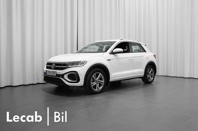 Pure white Begagnad 2024 VW T-Roc R-line SUV | 379 500 kr (Lite dyr) - Bild 1/4