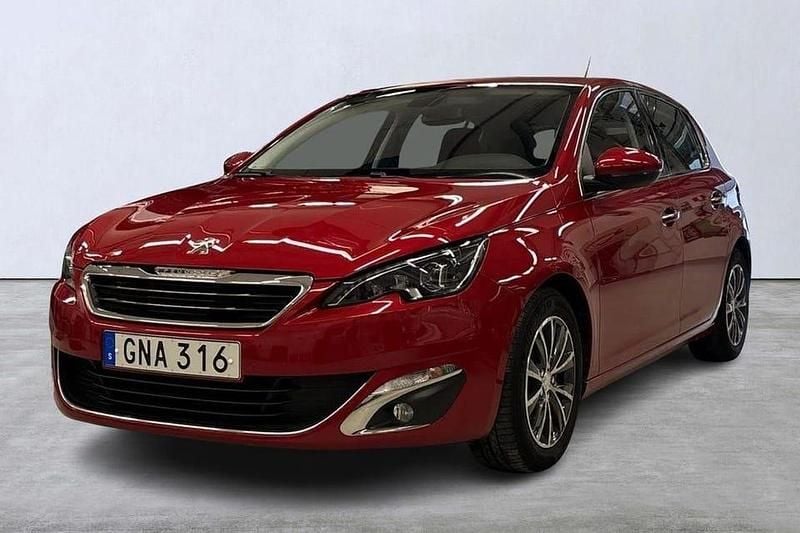 Mörkröd (röd) Begagnad 2014 Peugeot 308 Style Halvkombi | 139 900 kr (Dyr) - Bild 1/4