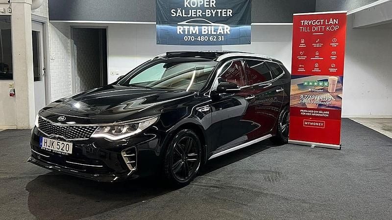 Svart Begagnad 2016 Kia Optima GT-Line Kombi | 159 900 kr (Marknadspris) - Bild 1/4
