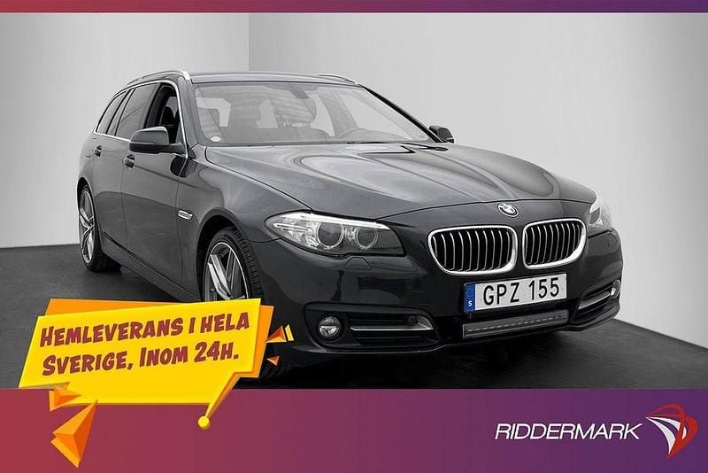 Grå Begagnad 2015 BMW 520 Kombi | 198 900 kr (Dyr) - Bild 1/3