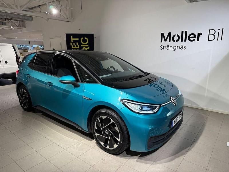 Grön Begagnad 2021 VW ID.3 Pro Halvkombi | 234 900 kr (Marknadspris) - Bild 1/4