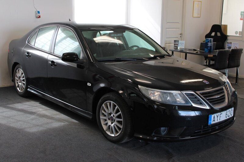 Svart Begagnad 2008 Saab 9-3 Linear Sedan | 44 900 kr (Marknadspris) - Bild 1/4