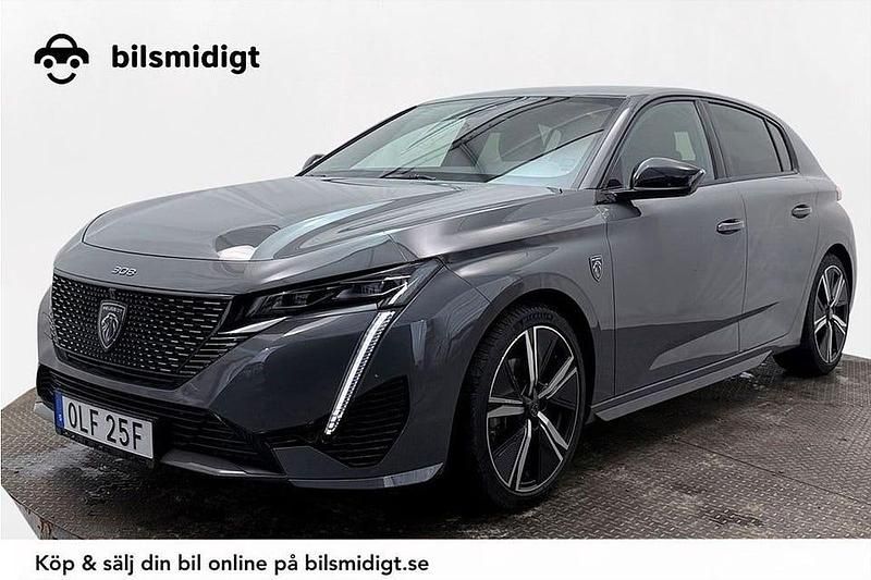 Grå Begagnad 2024 Peugeot 308 GT Halvkombi | 219 800 kr (Bra pris) - Bild 1/3