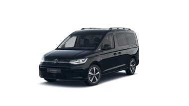 Svart Ny 2025 VW Caddy Maxi Life Minibuss | 549 225 kr - Bild 1/1