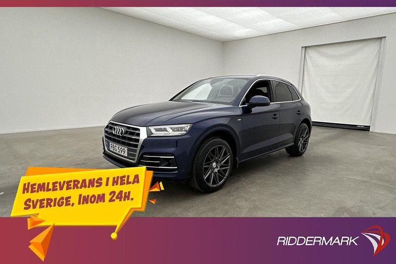 Blå Begagnad 2018 Audi Q5 S-Line SUV | 199 800 kr (Superpris) - Bild 1/3