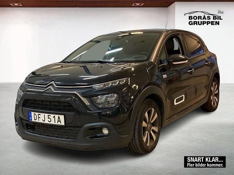 Svart Begagnad 2023 Citroën C3 PureTech Halvkombi | 169 000 kr (Marknadspris) - Bild 1/2