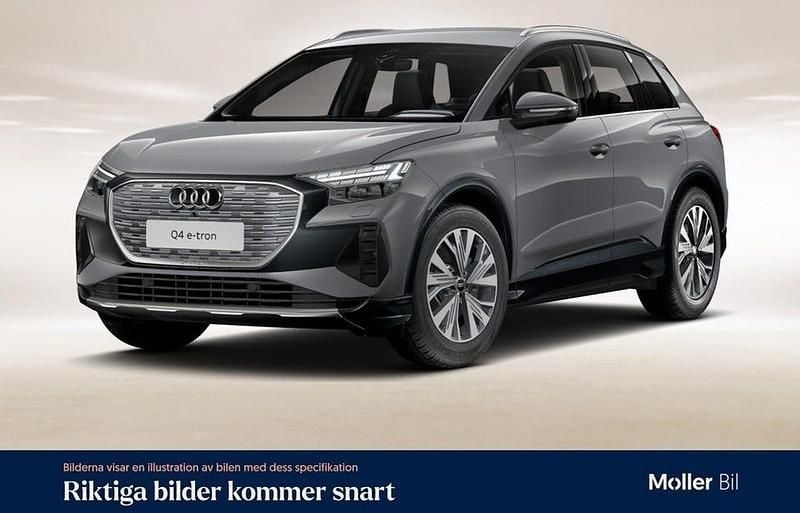 Kieselgrau Begagnad 2024 Audi Q4 e-tron Advanced SUV | 439 000 kr (Bra pris) - Bild 1/4